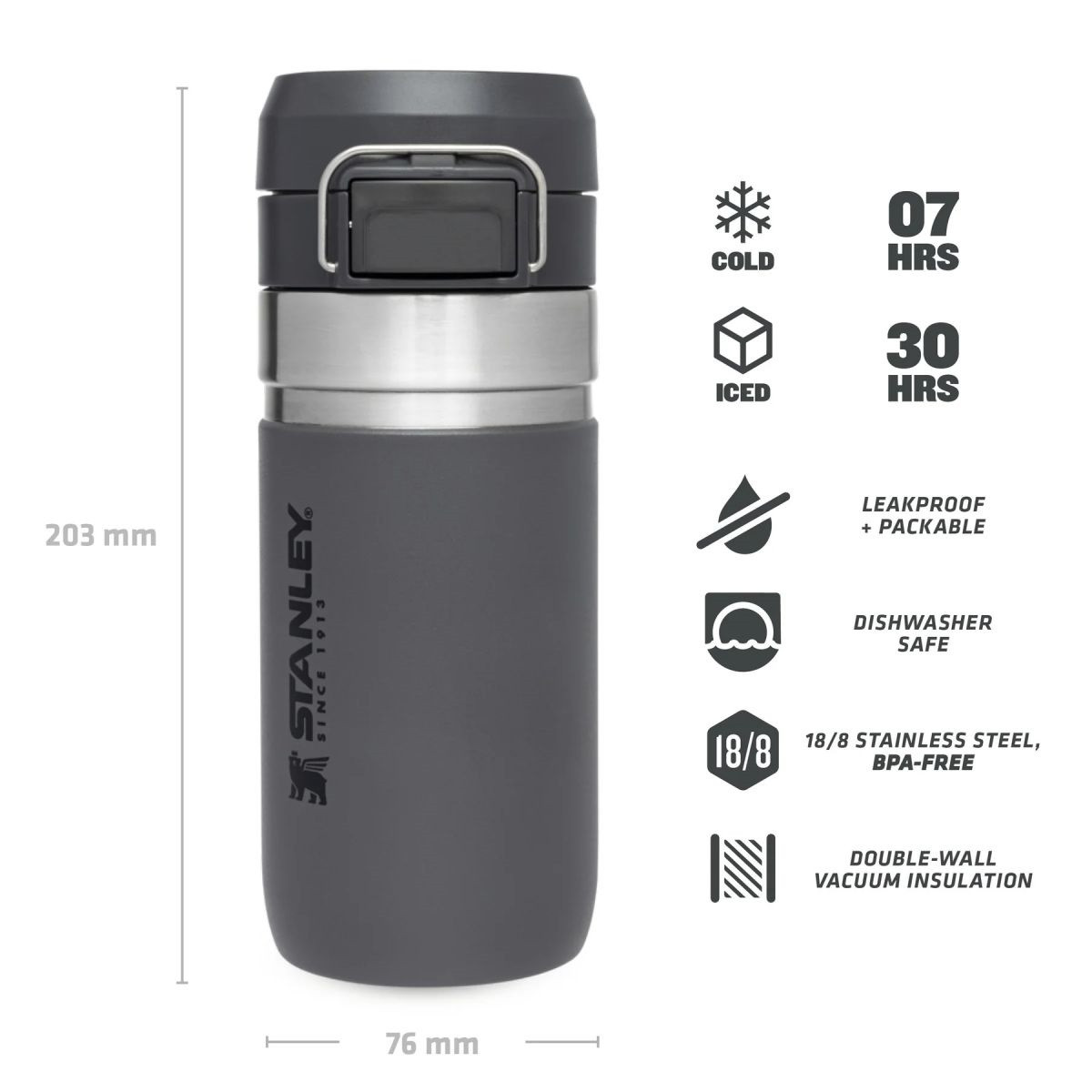 Stanley Go Quick Flip flaša za vodu 0.47L 