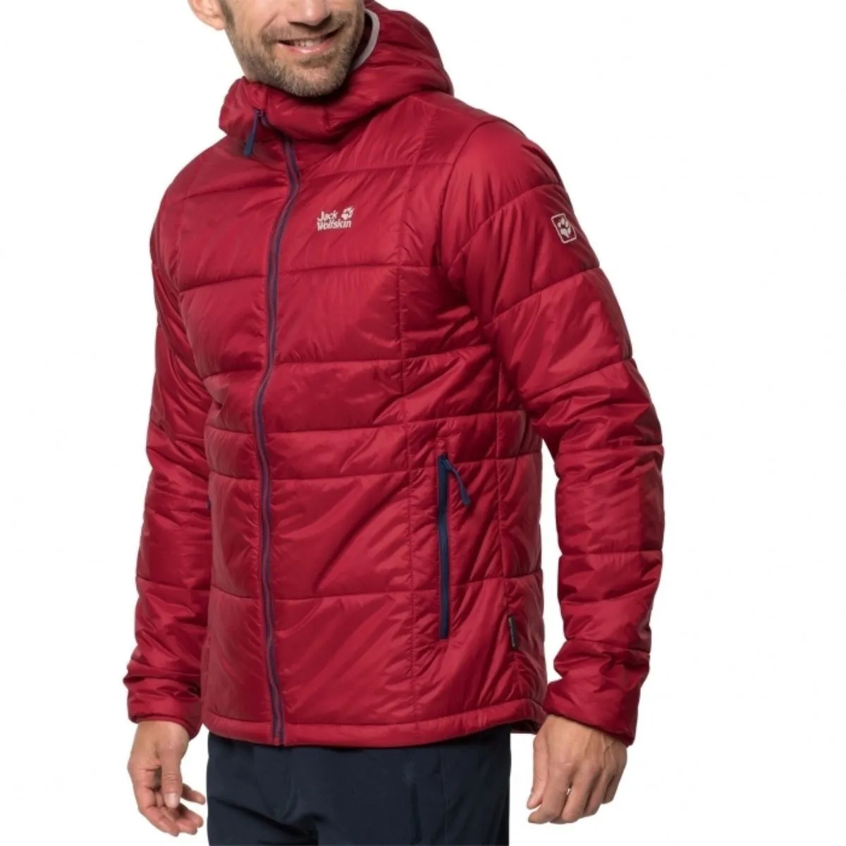 JACK WOLFSKIN JAKNA ARGON HOODY M RED LACQUER L 