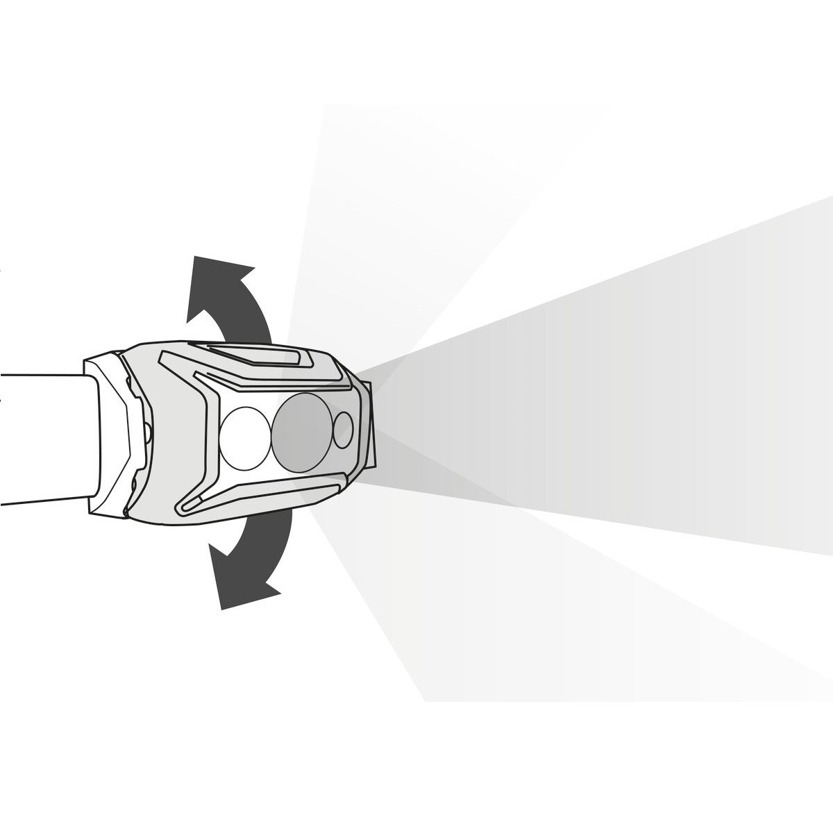 ACTIK® CORE Petzl čeona lampa, crvena 600 lm 