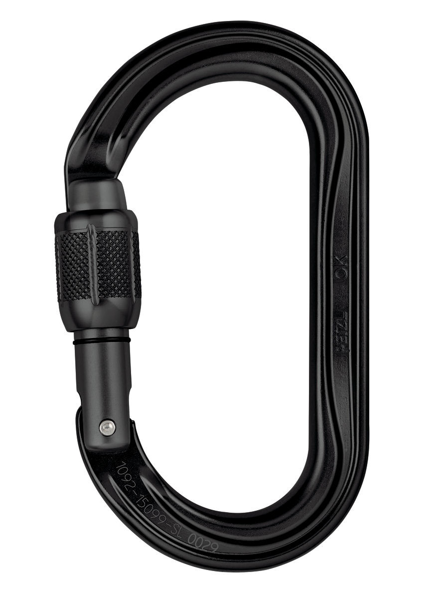 PETZL KARABINER OK CRNI 