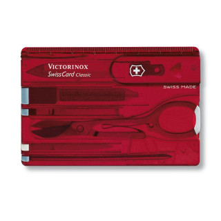 SWISS CARD RUBY translucent VICTORINOX 