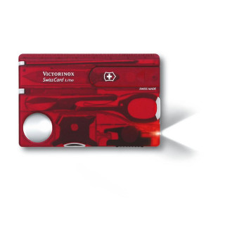 SWISS CARD LITE red translucen VICTORINOX 