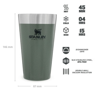 Stanley Adventure Stacking Beer čaša 0.47L zelena 