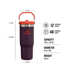 Stanley IceFlow™ Flip Straw Tumbler 0.89L čaša ljubičasta 