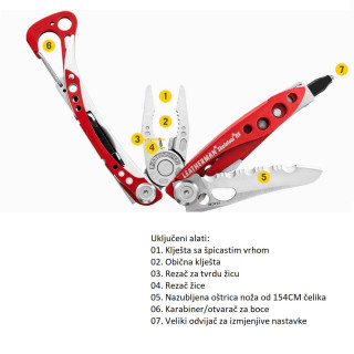 Leatherman Skeletool® RX multialat, crveni 