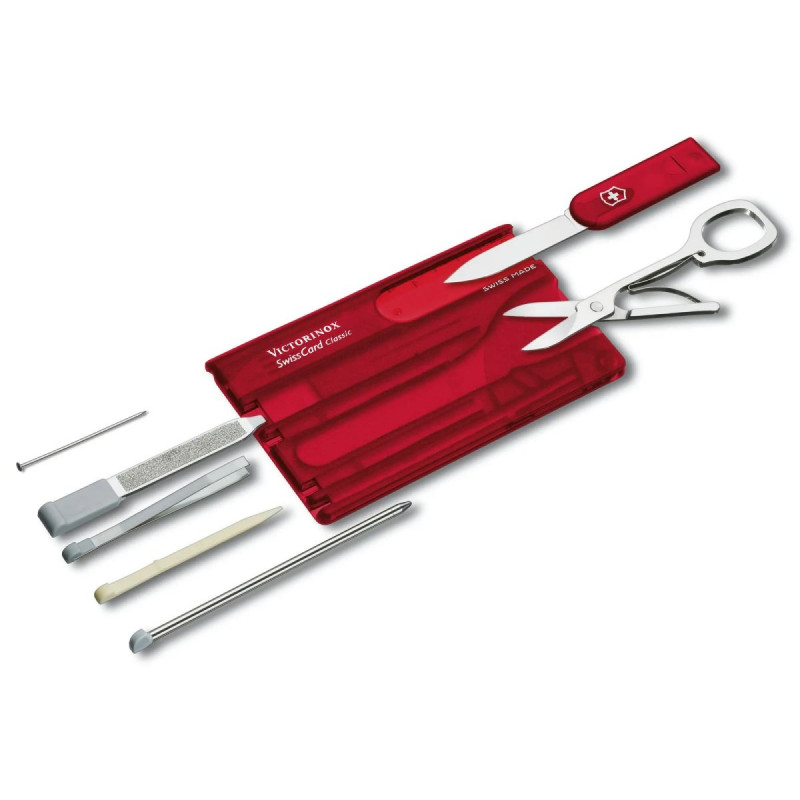 SWISS CARD RUBY translucent VICTORINOX 