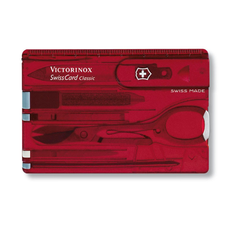 SWISS CARD RUBY translucent VICTORINOX 