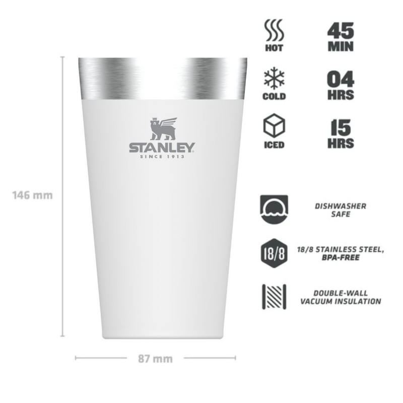 Stanley Adventure Stacking Beer čaša 0.47L bijela 