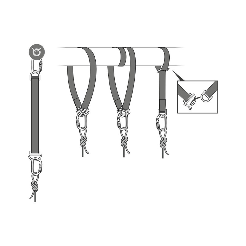 CONNEXION VARIO Petzl sidrišna gurtna 